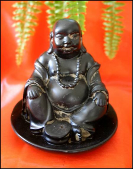 Räucherstäbchenhalter - Buddha Kunststein