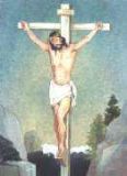 Alubild - Jesus am Kreuz