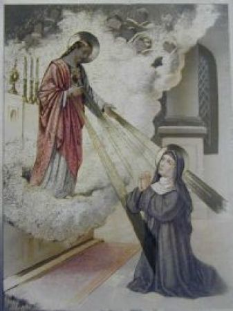 Alubild - Jesus mit Nonne