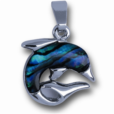 Anhänger - Delphin Paua klein