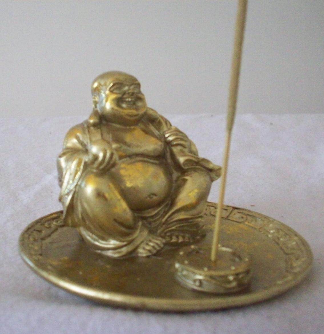 Räucherstäbchenhalter - Buddha Gold